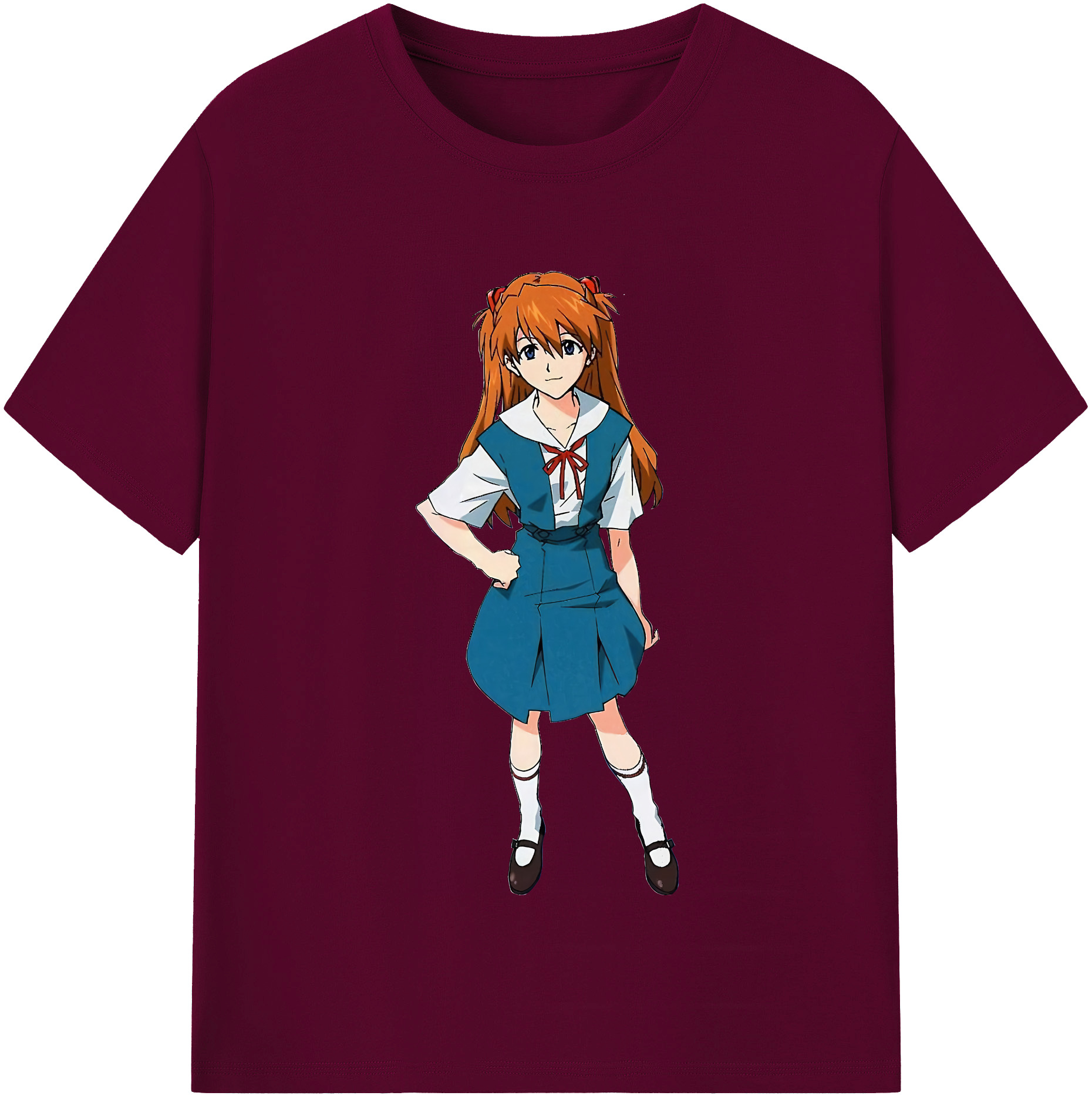 （画像用） EVA 新世紀エヴァンゲリオン レディースカジュアルプリントTシャツ（綿100％）